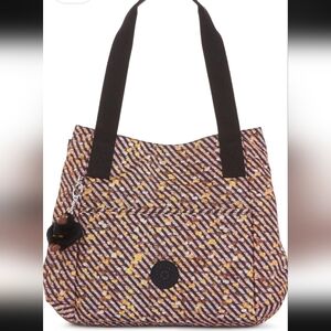 Kipling Valerie tote bag Pink Weave